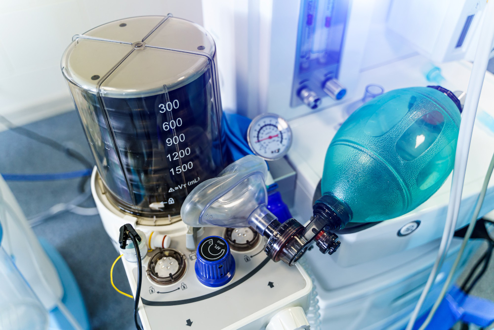 משאבת ואקום רפואית כפולה (Duplex) עם מסננים בקטריאליים בבית חולים